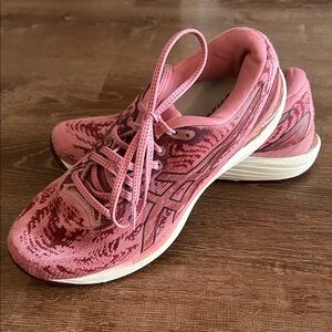 ASICS Women's Athletic Shoes in Pink and White